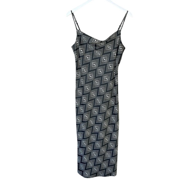 Banana Republic Factory Dresses & Skirts - NWT Banana Republic Factory Grey White Geometric Design Satin Slip Dress Size S